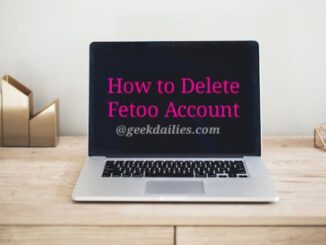 Delete Fetoo Account Permanently image